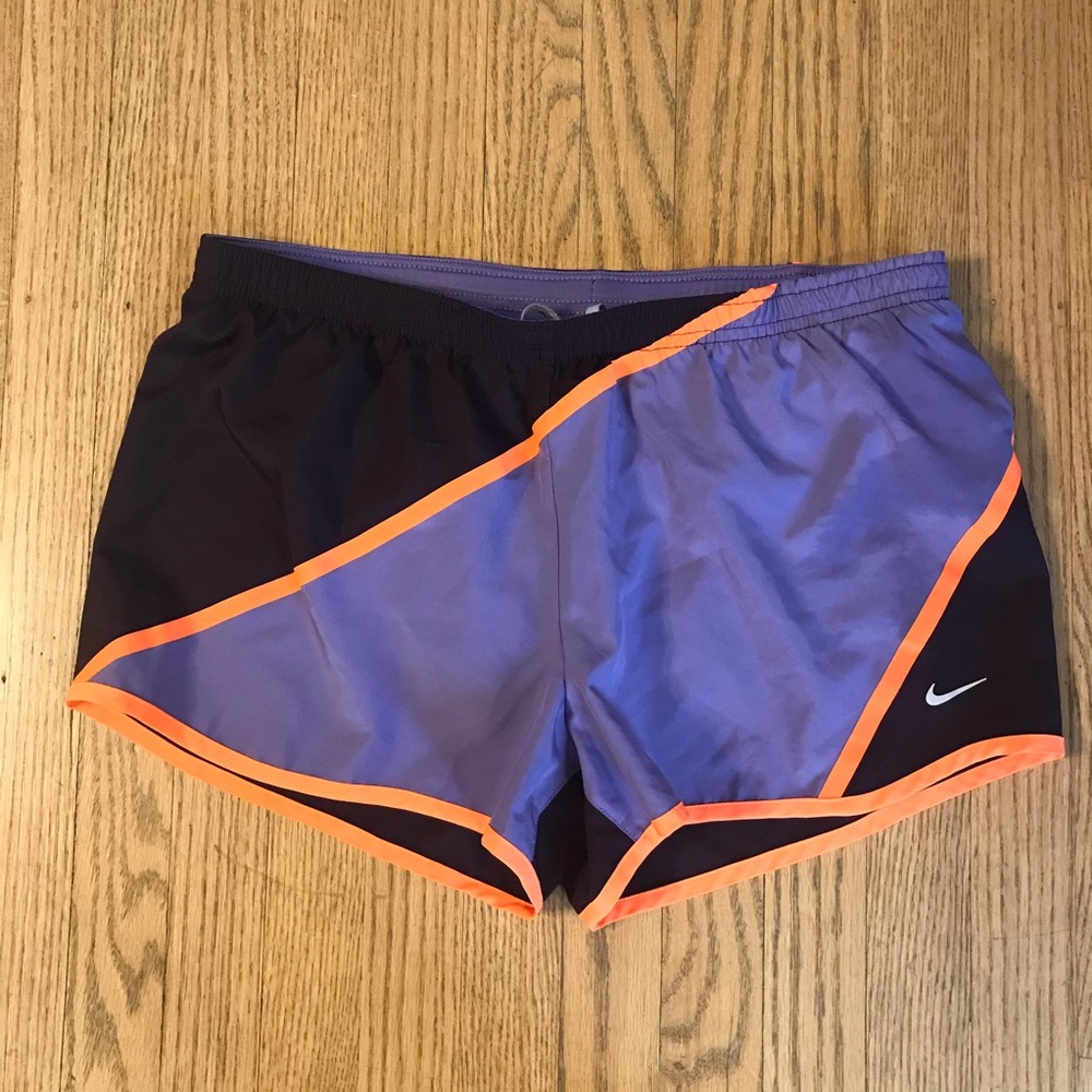 Purple Nike DRI-FIT running shorts, M